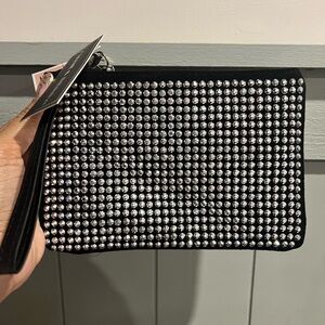 Elegant Black Rhinestone Clutch